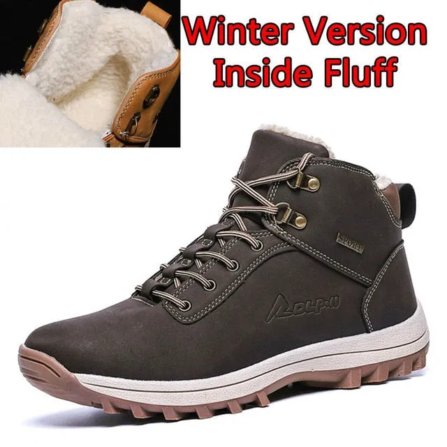 2020 Fashion Winter Snow Boots For Men High Top Super Warm Plush Warm Ankle Boots