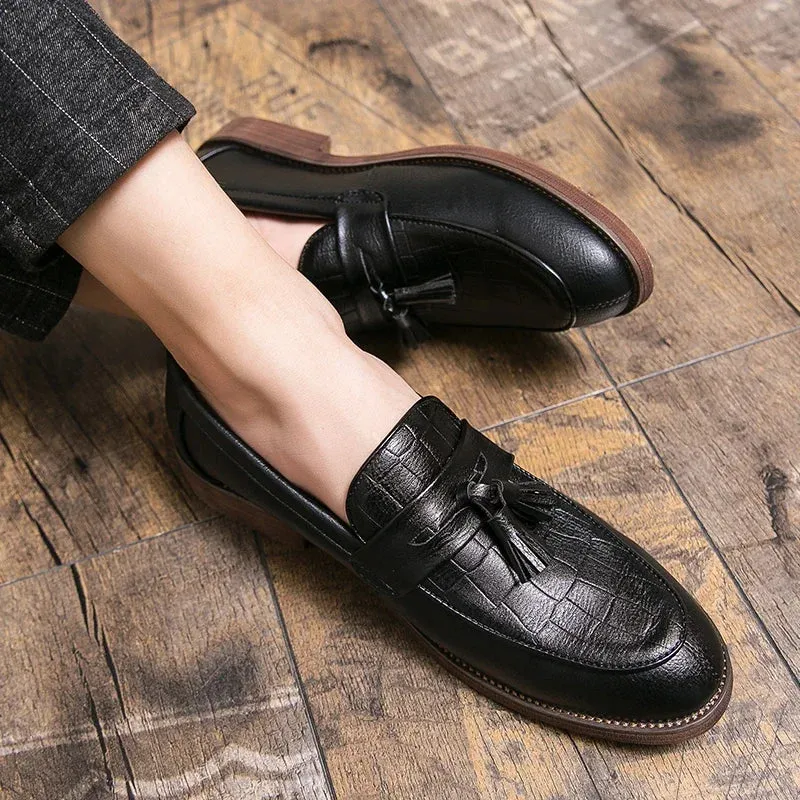 ALESSIO LEATHER LOAFERS