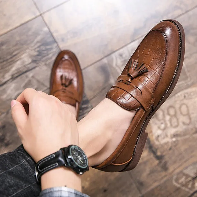 ALESSIO LEATHER LOAFERS