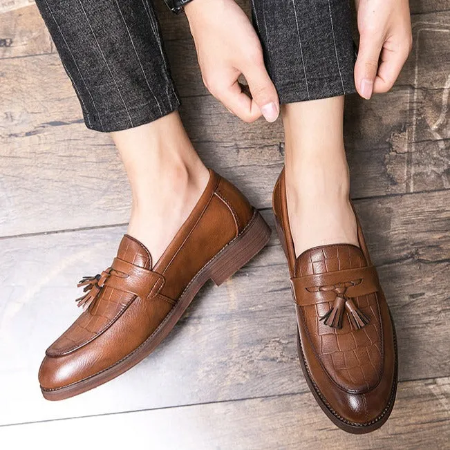 ALESSIO LEATHER LOAFERS