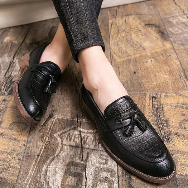 ALESSIO LEATHER LOAFERS