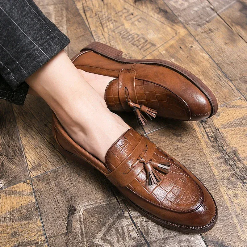 ALESSIO LEATHER LOAFERS