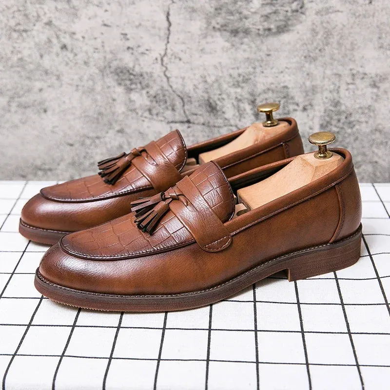 ALESSIO LEATHER LOAFERS