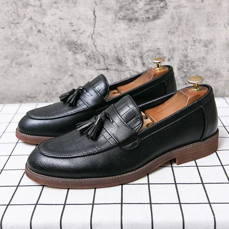 ALESSIO LEATHER LOAFERS