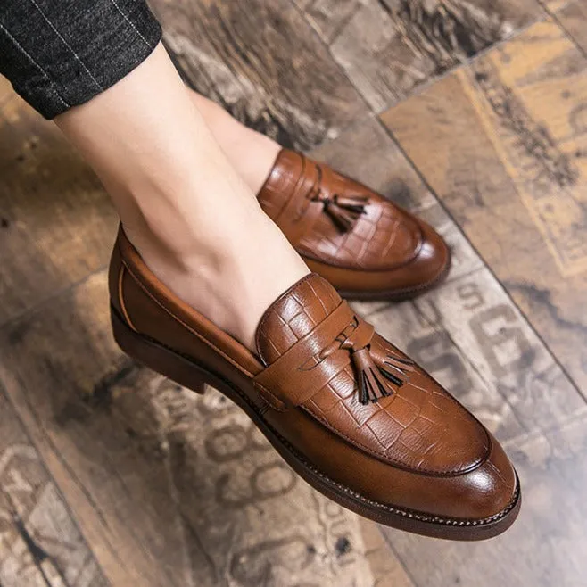 ALESSIO LEATHER LOAFERS