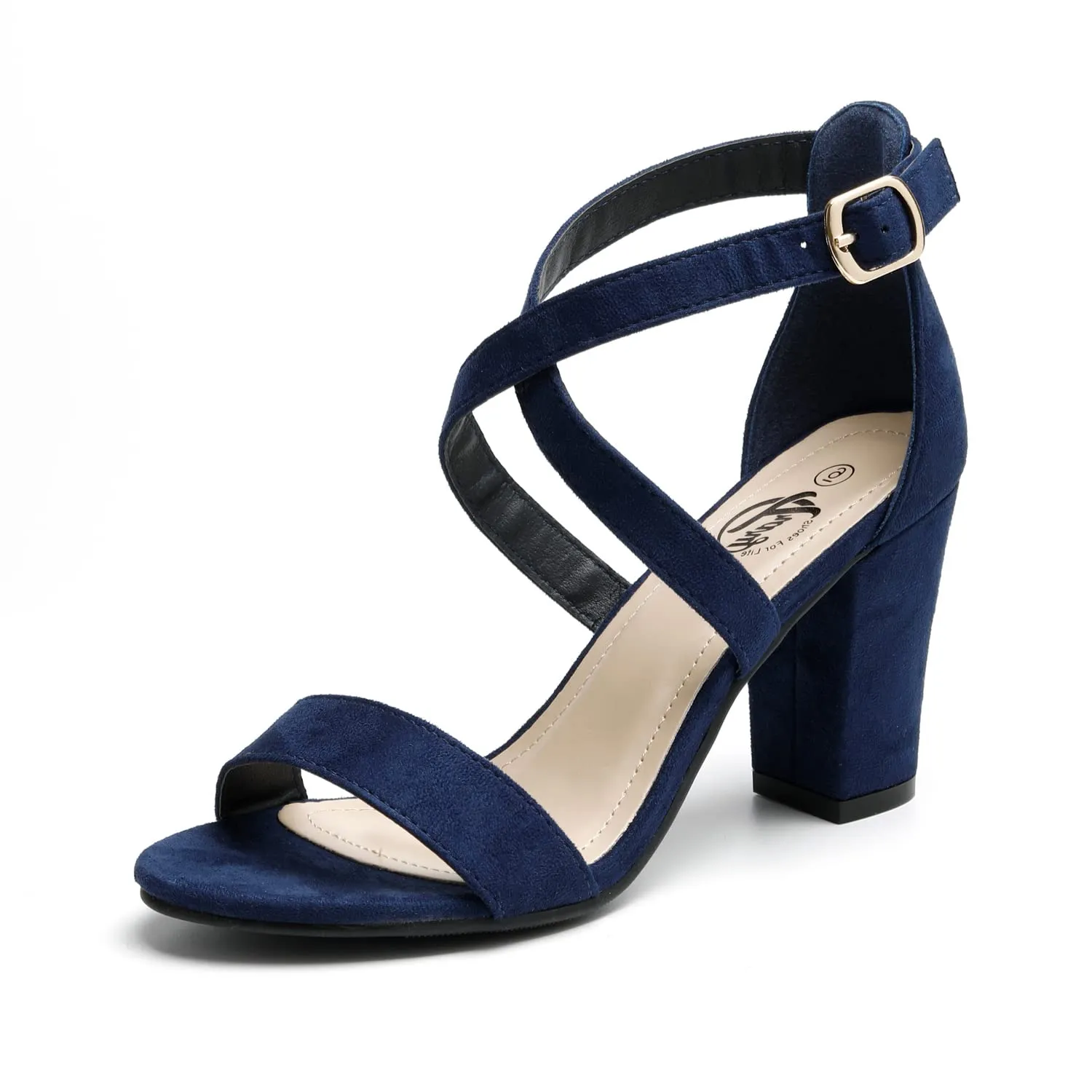 Ankle Cross Strap Heel Sandals