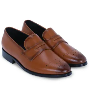 Basel Brogues Tan Loafers