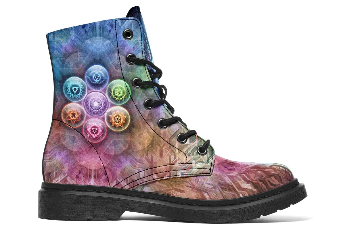 Chakra Balls Combat Boots