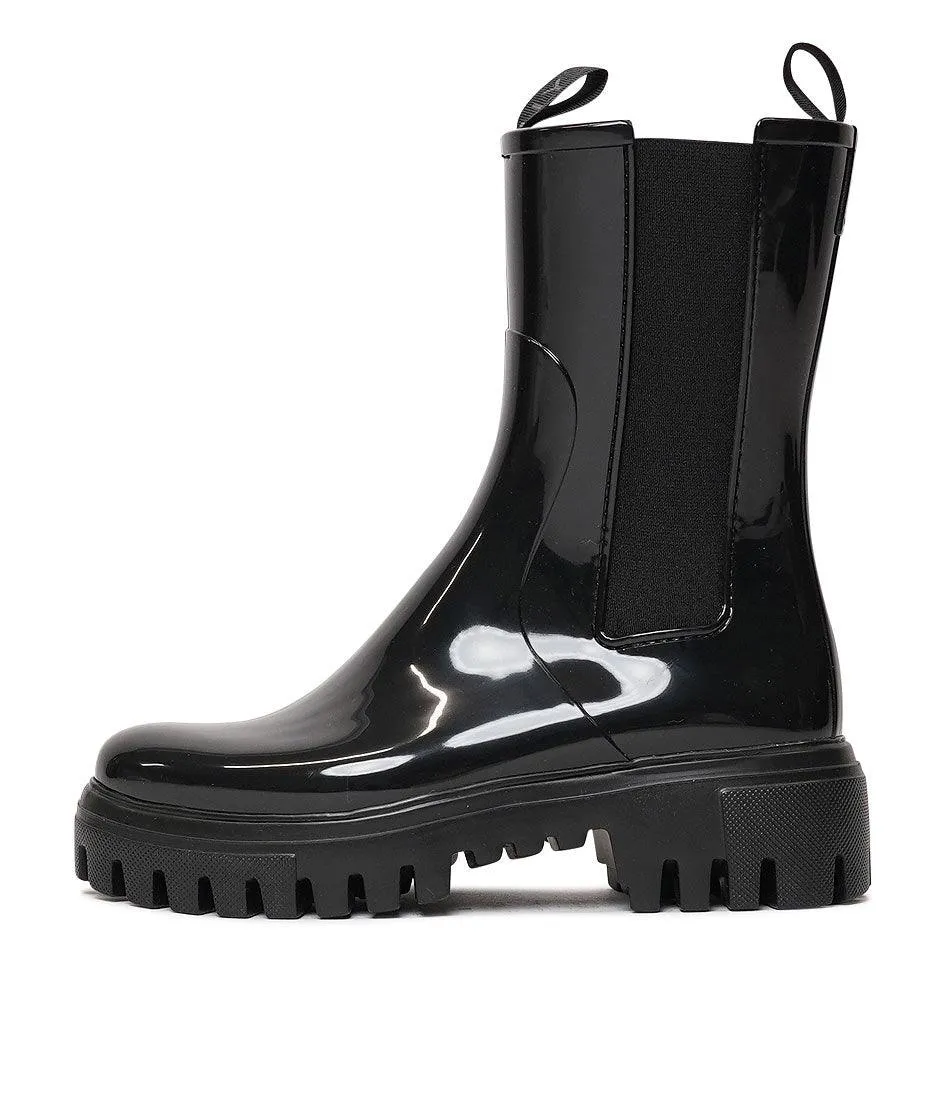 City Black Gumboots