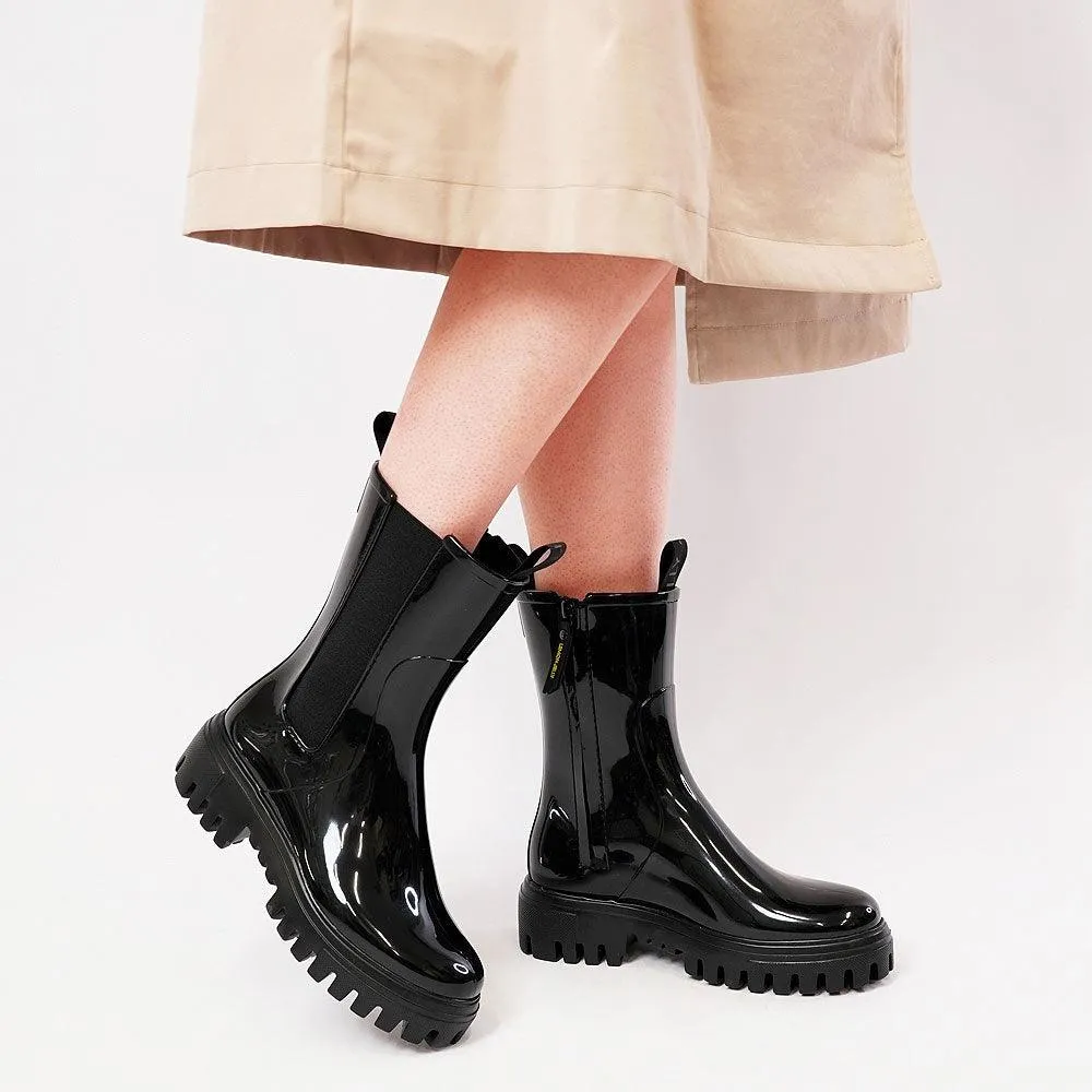 City Black Gumboots