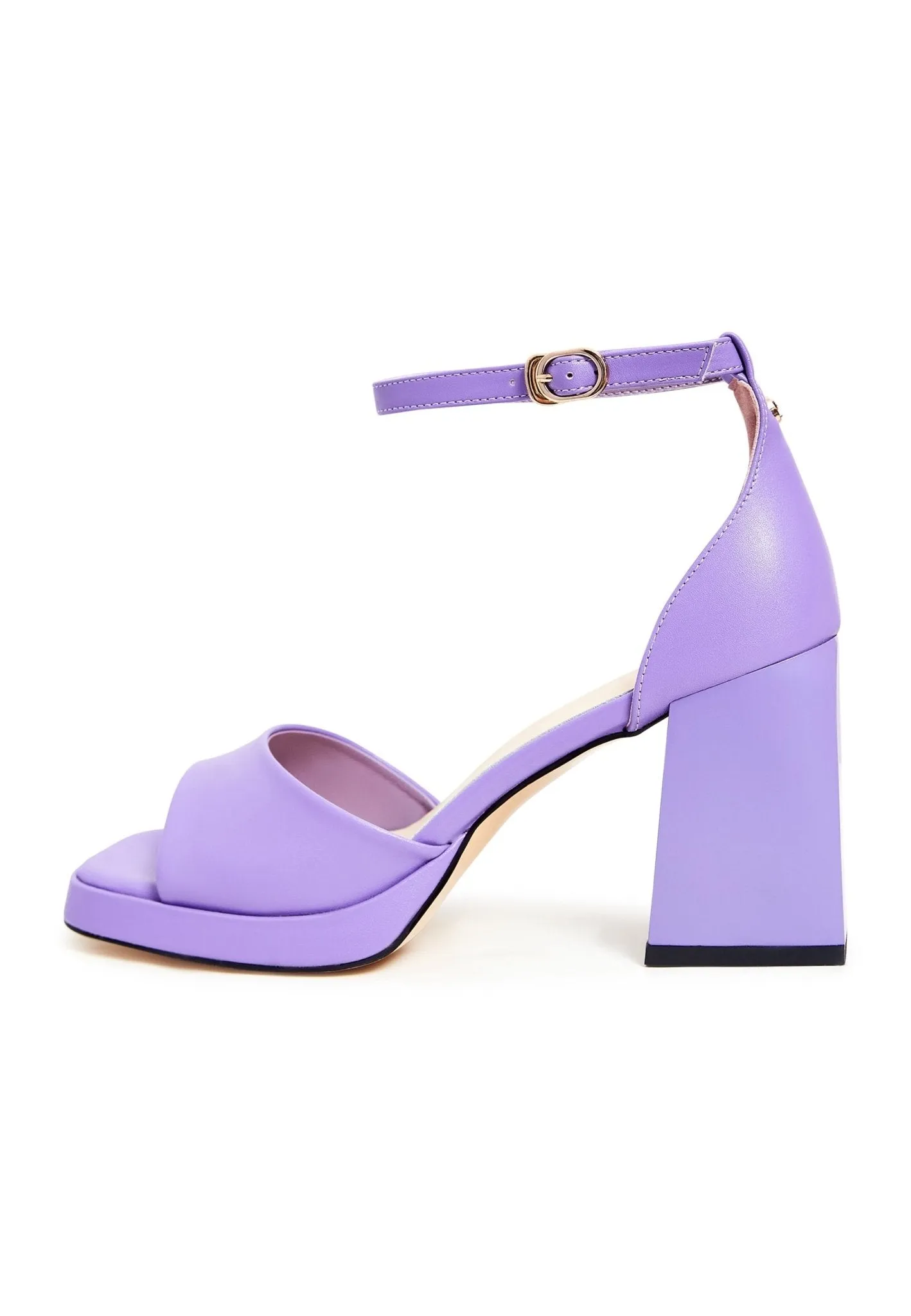 Classic Open Toe High Heel Sandals - Lilac