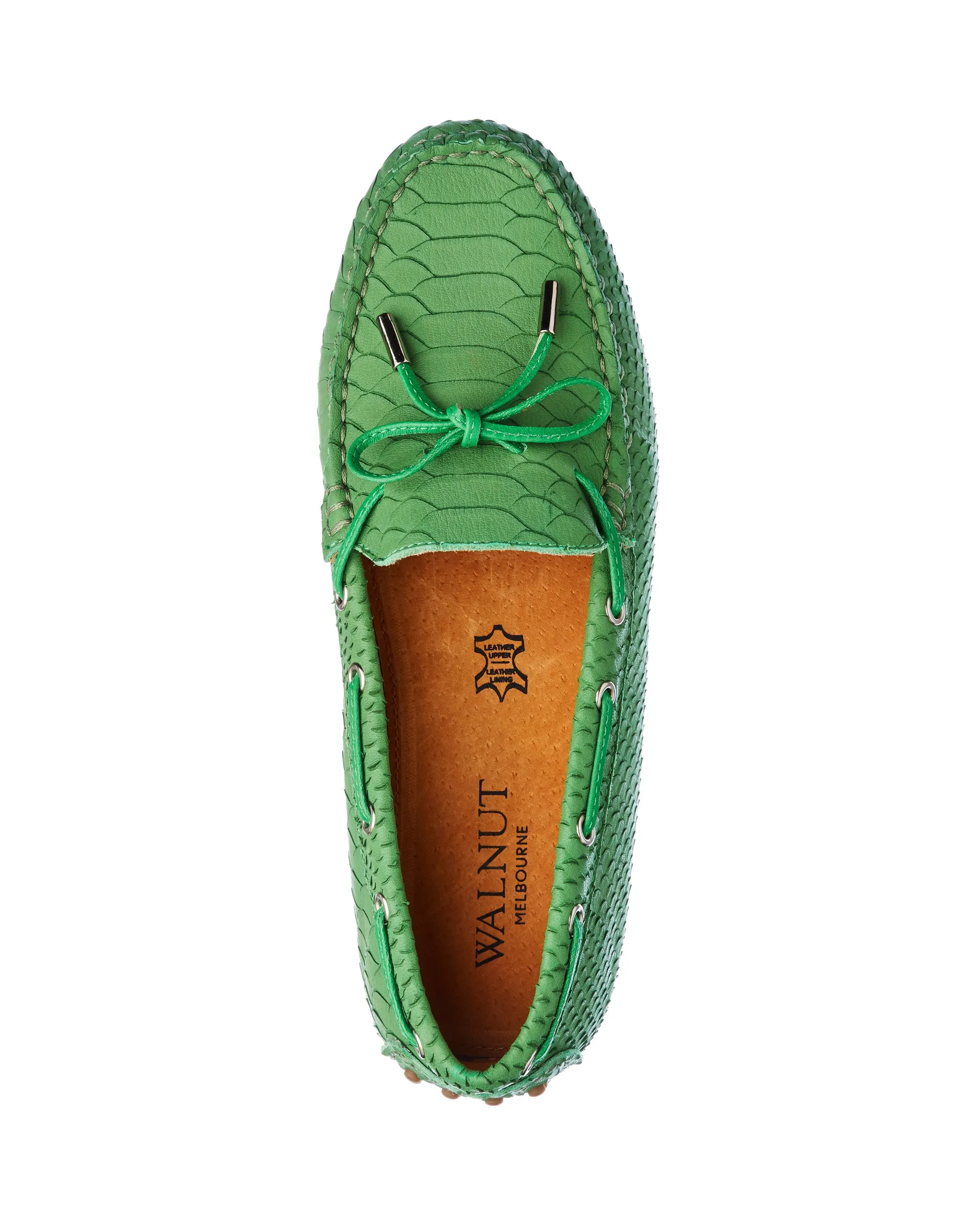 Daria Green Snake Loafer