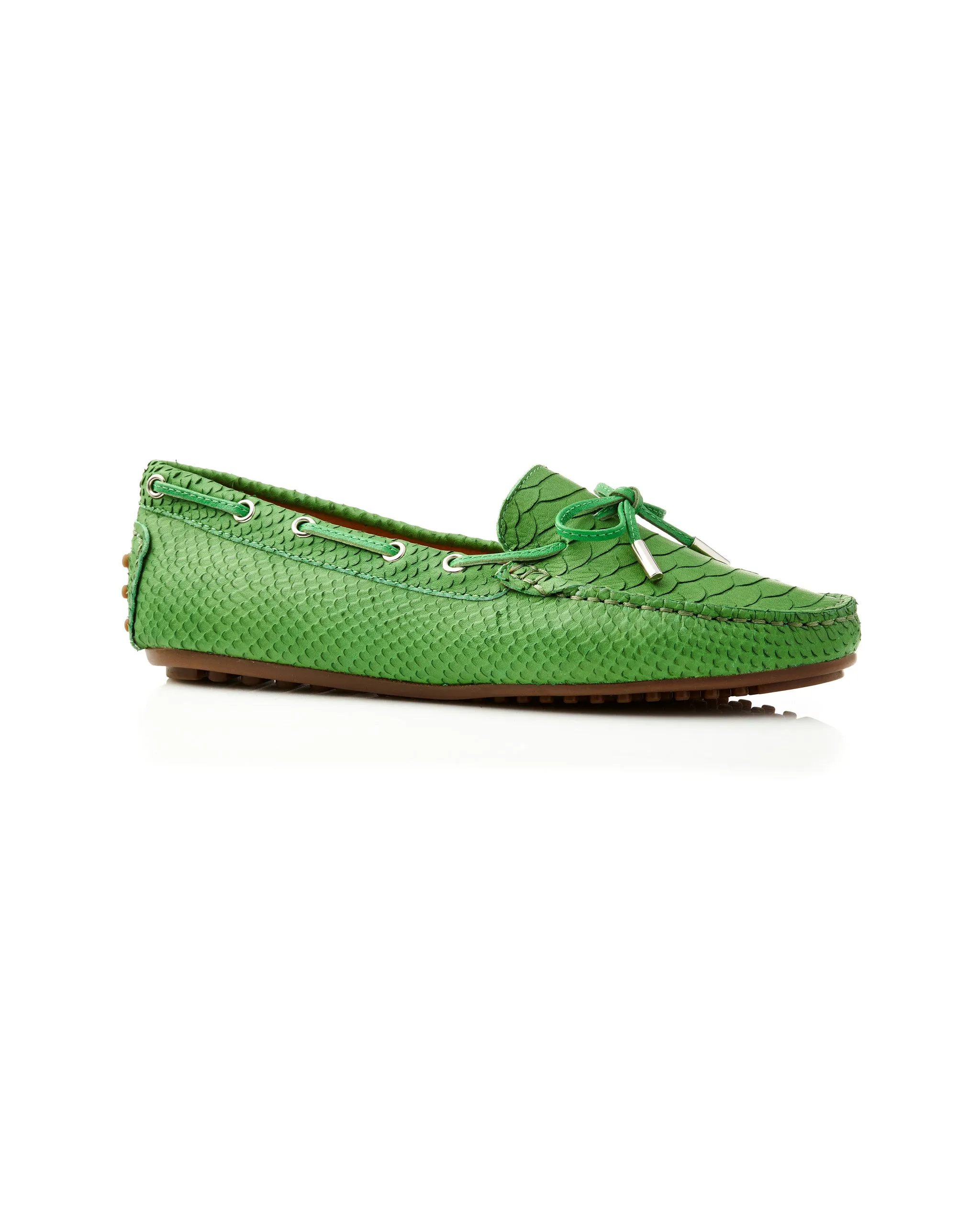 Daria Green Snake Loafer