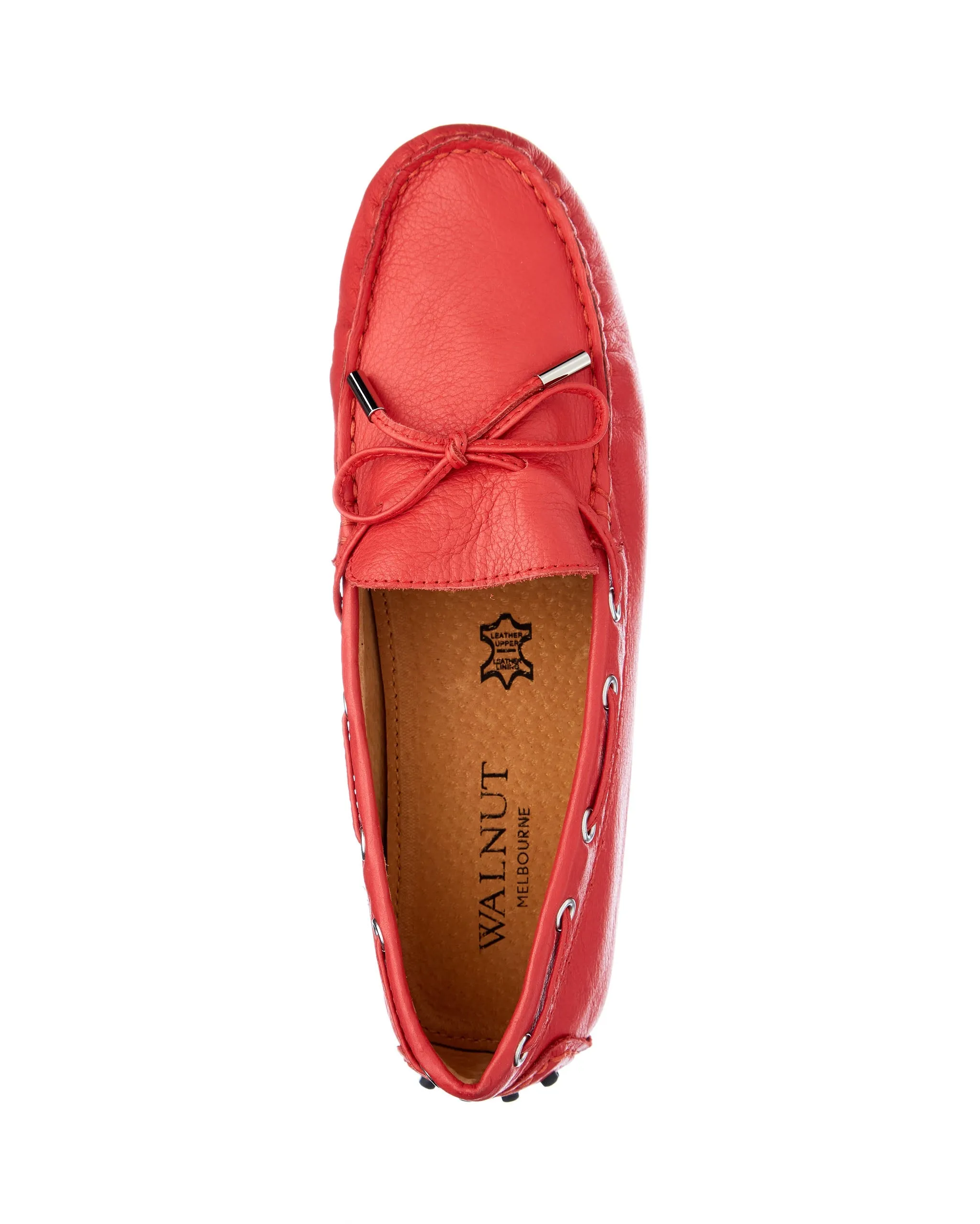 Daria Leather Loafer Red