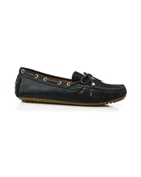 Daria Shimmer Loafer Black