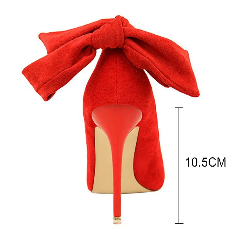 Elegant Butterfly-Knot Stiletto Heels for Women