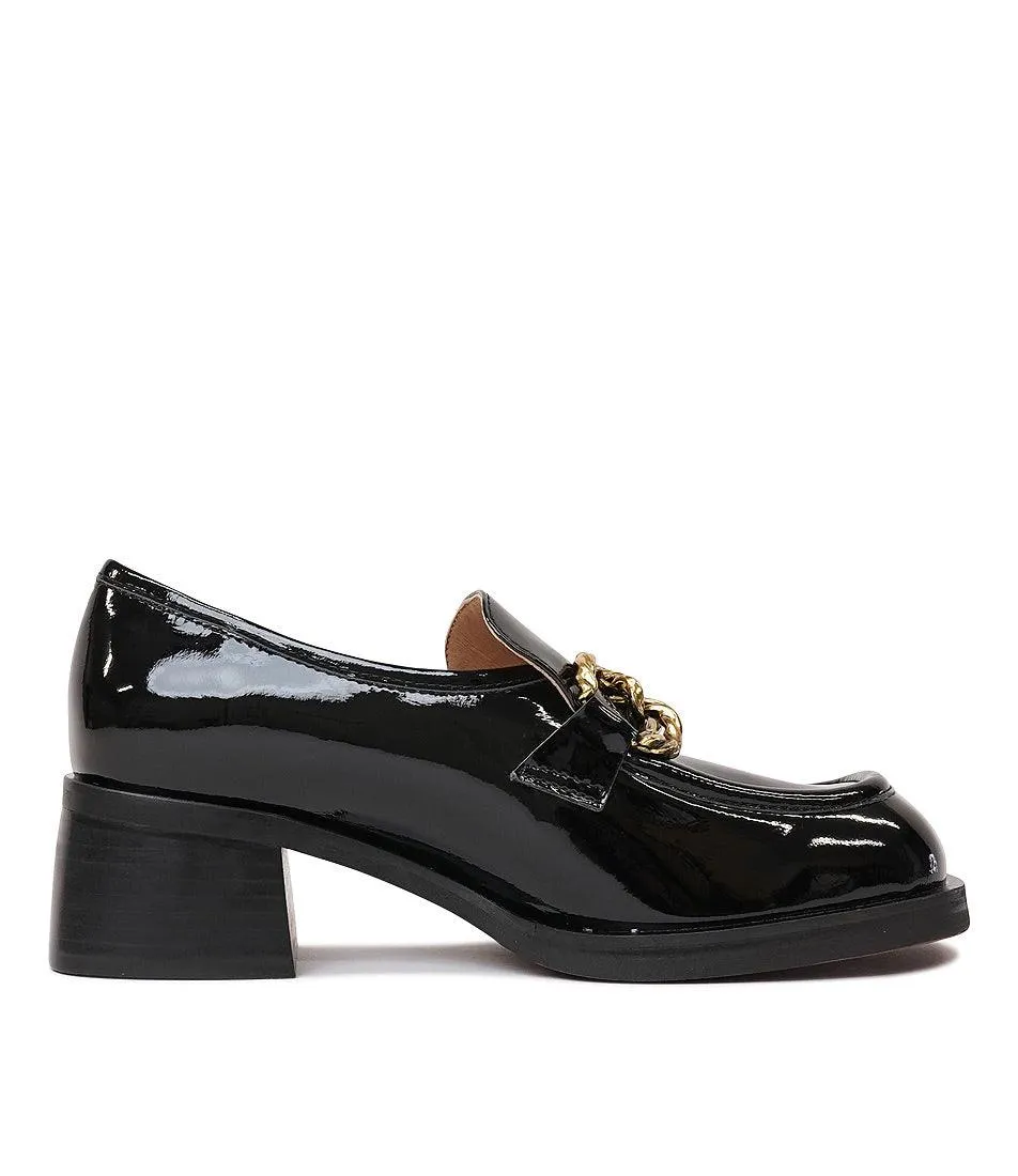 Ellas Black Patent Leather Loafers