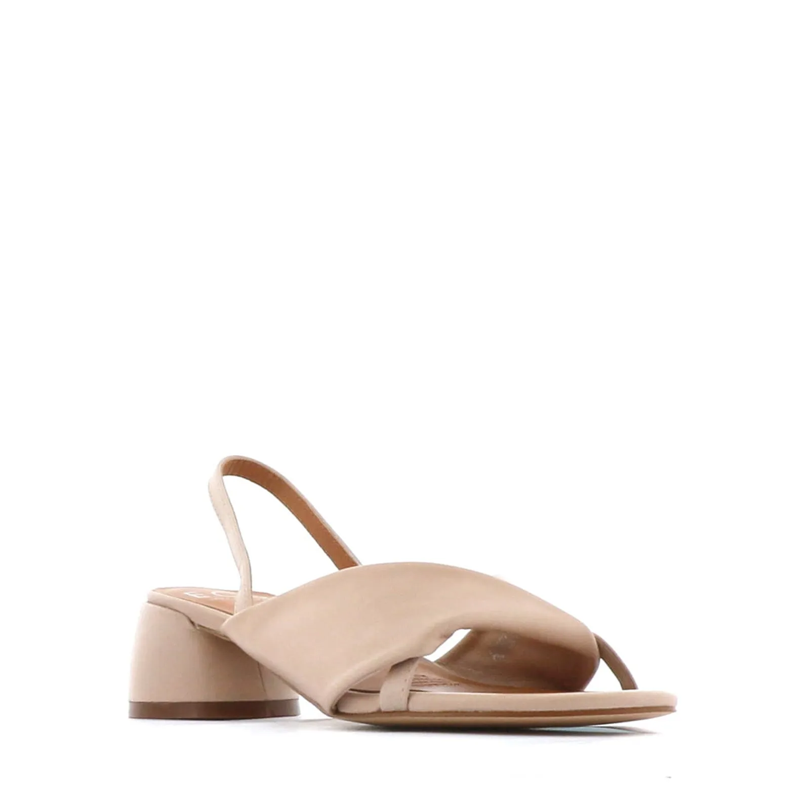 FIORELLO LEATHER HEEL SANDALS