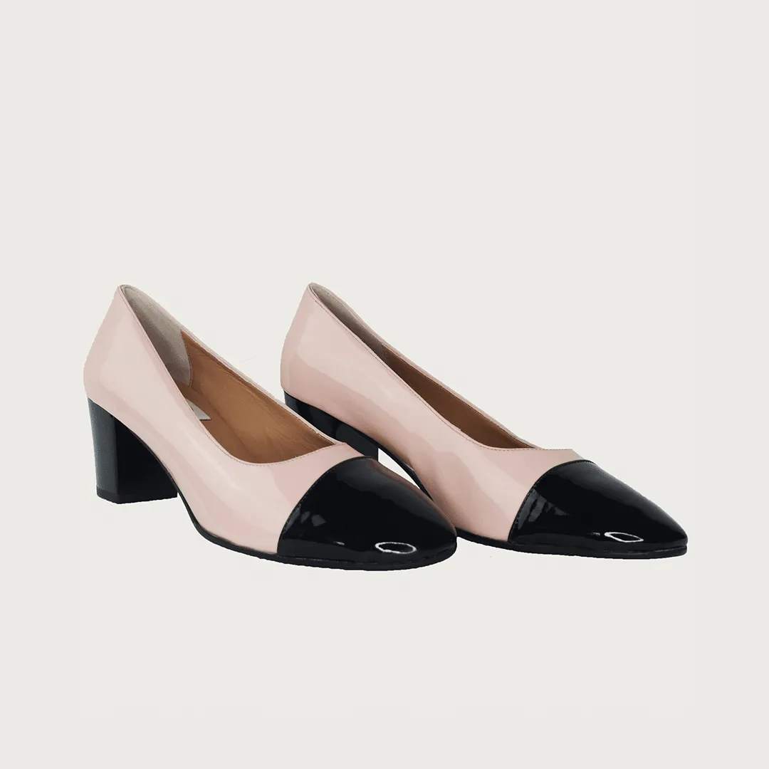 Francesca Blush & Black Patent