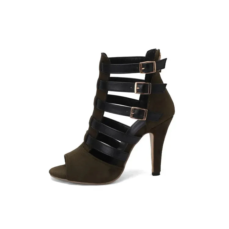 Funki Buys | Shoes | Women's Spike Heel Gladiator Sandals