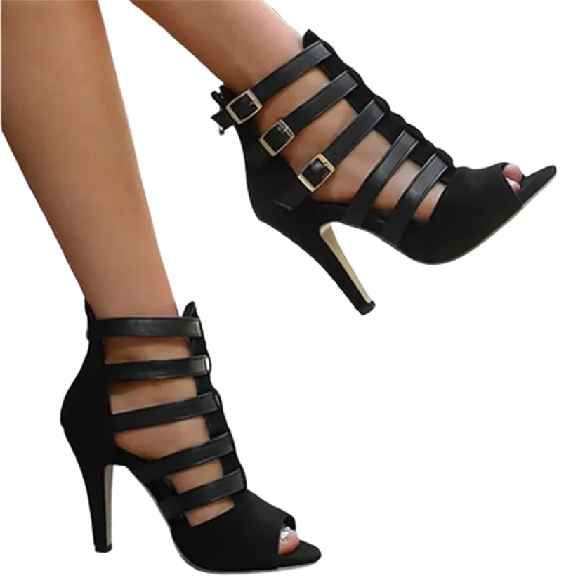 Funki Buys | Shoes | Women's Spike Heel Gladiator Sandals