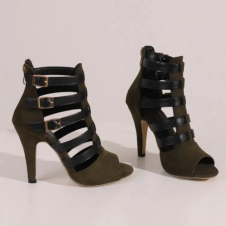 Funki Buys | Shoes | Women's Spike Heel Gladiator Sandals