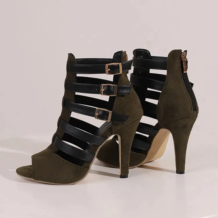 Funki Buys | Shoes | Women's Spike Heel Gladiator Sandals