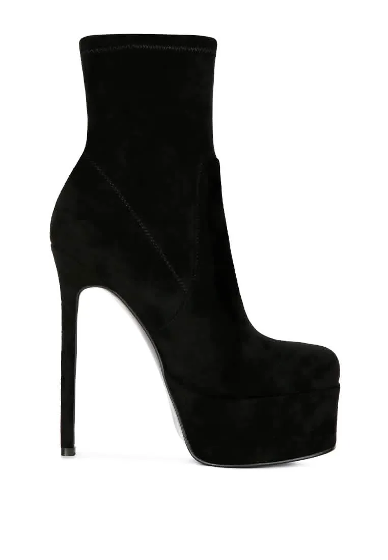 Glamorous Stiletto Platform Ankle Boots for Stylish Evenings