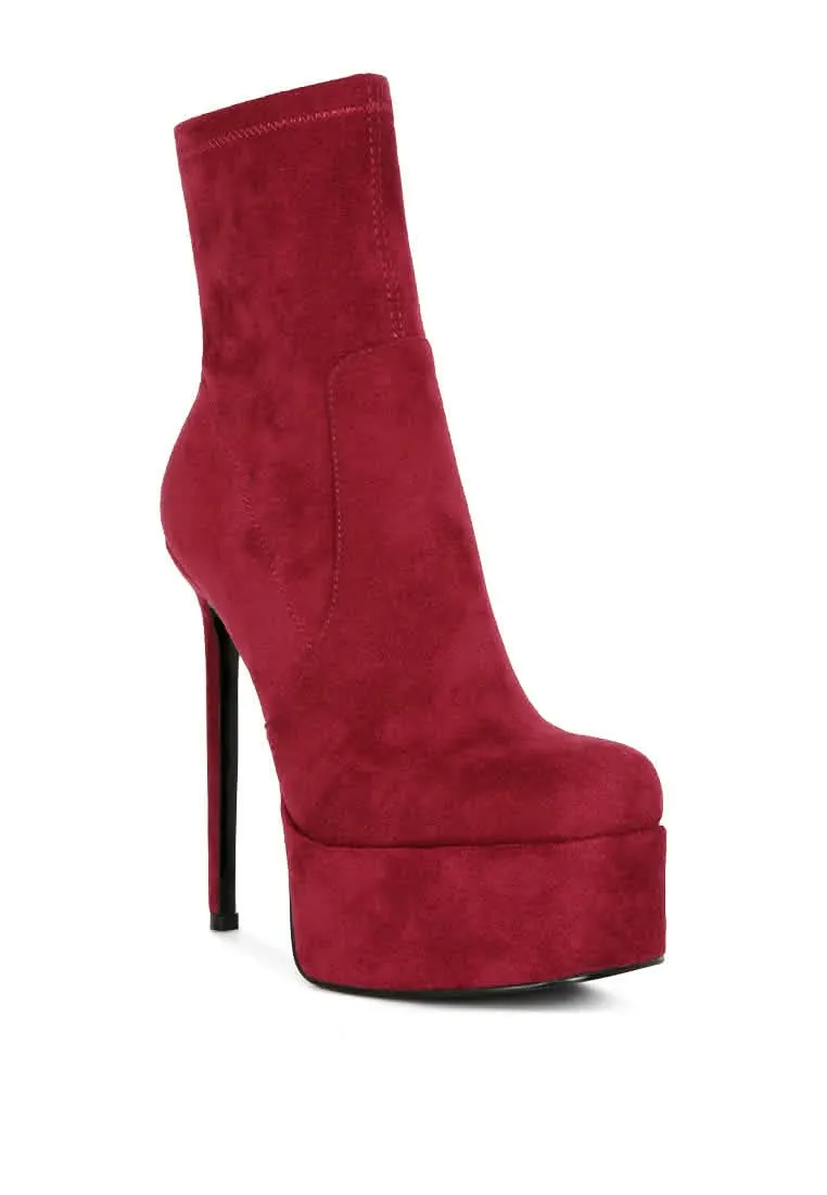 Glamorous Stiletto Platform Ankle Boots for Stylish Evenings