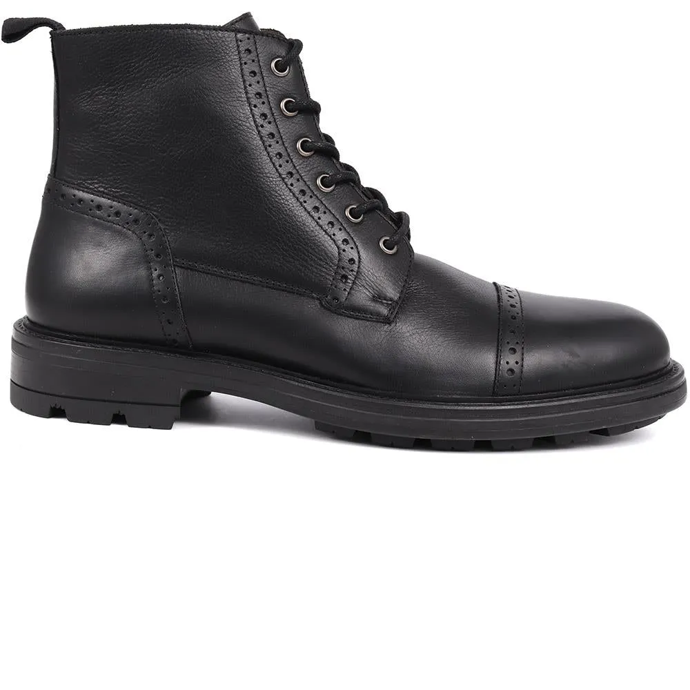 Guiseley Leather Lace-Up Boots  - GUISELEY / 325 927