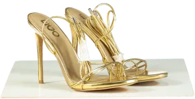 Kurt Geiger Gold Strappy Heels UK 8