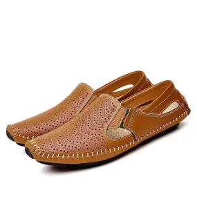 Loafers Genuine Leather Driving Flat Shoes