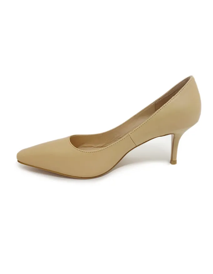 Lonny Stiletto Heels Camel