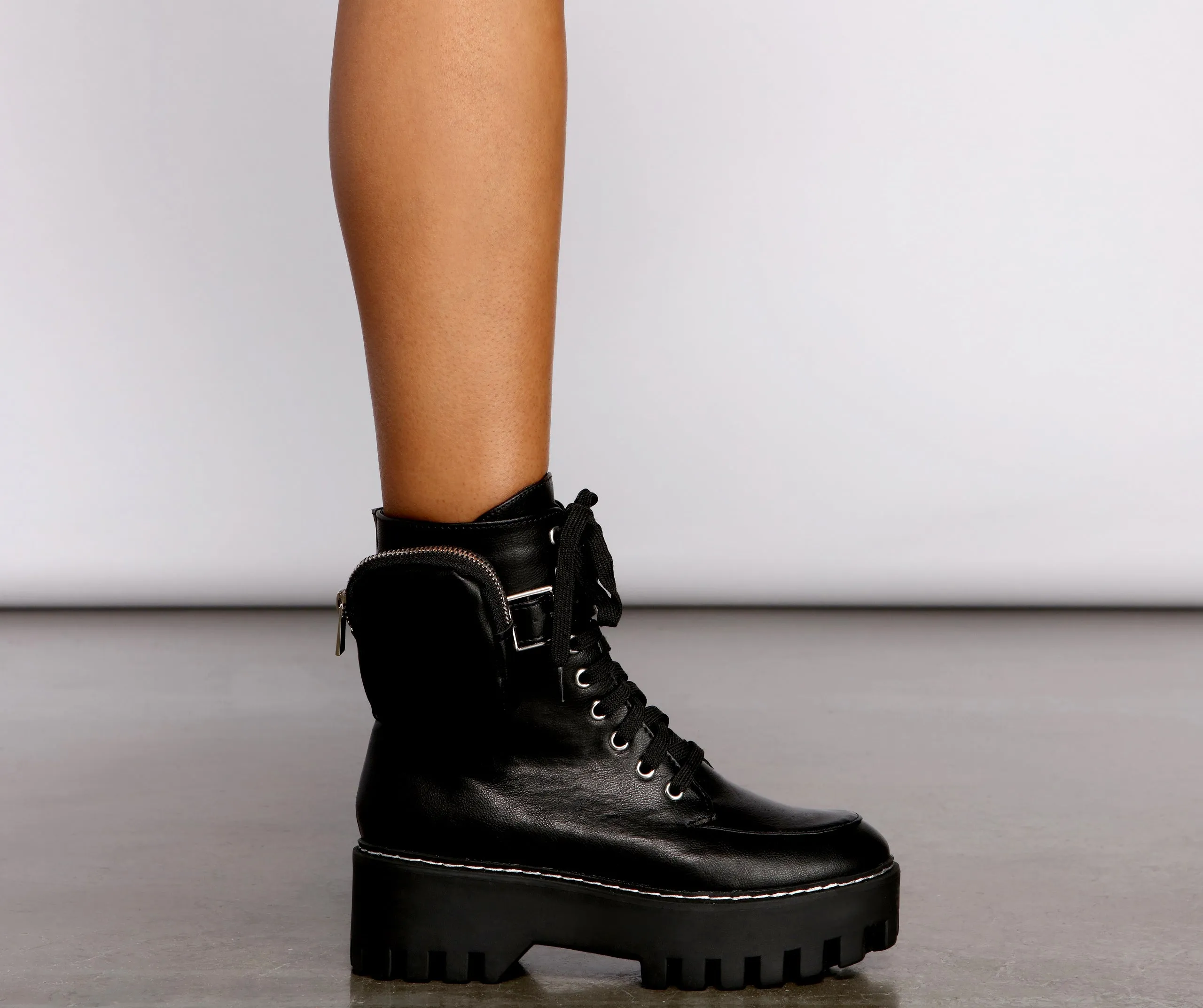 Major Trendsetter Platform Combat Boots