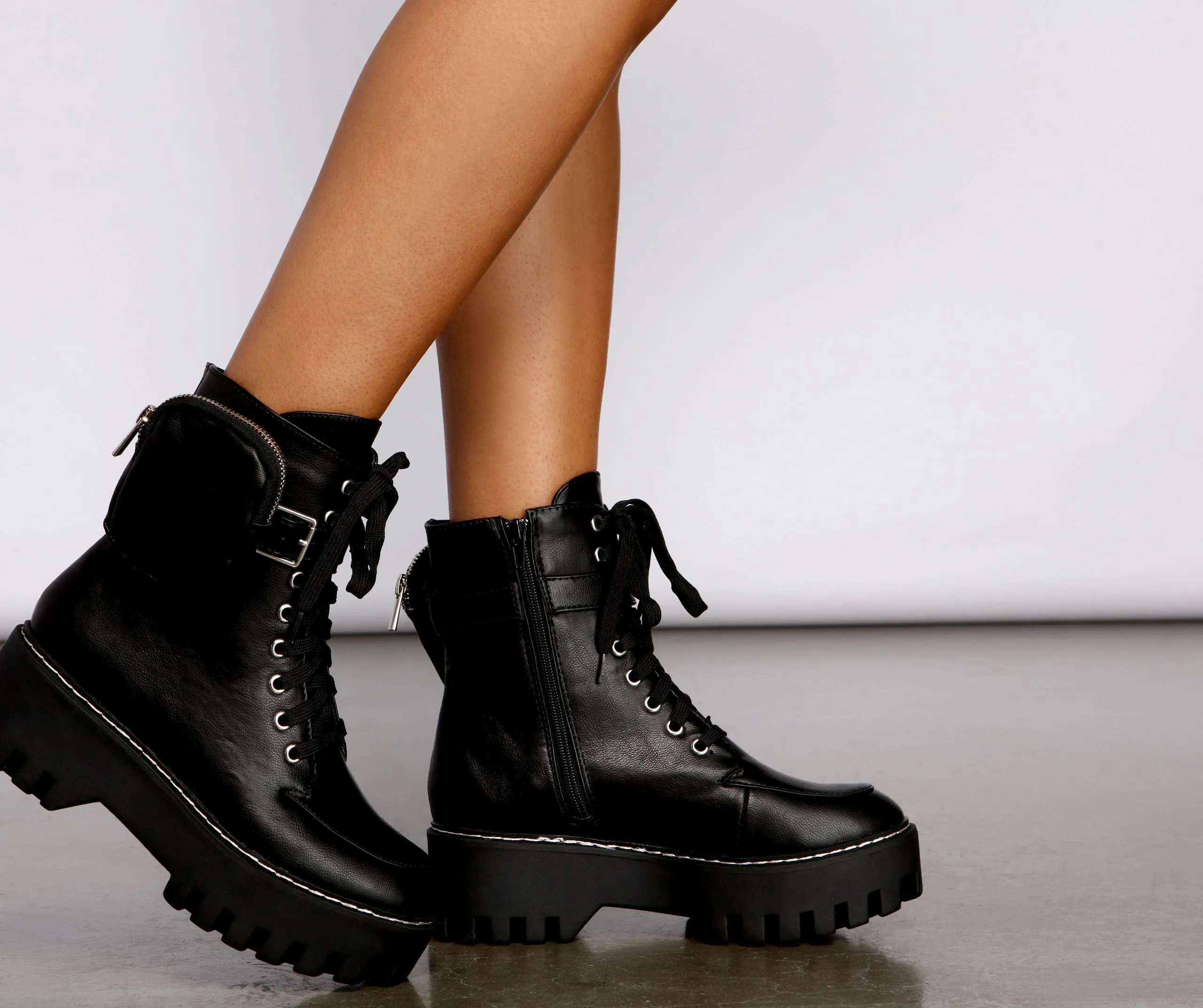 Major Trendsetter Platform Combat Boots