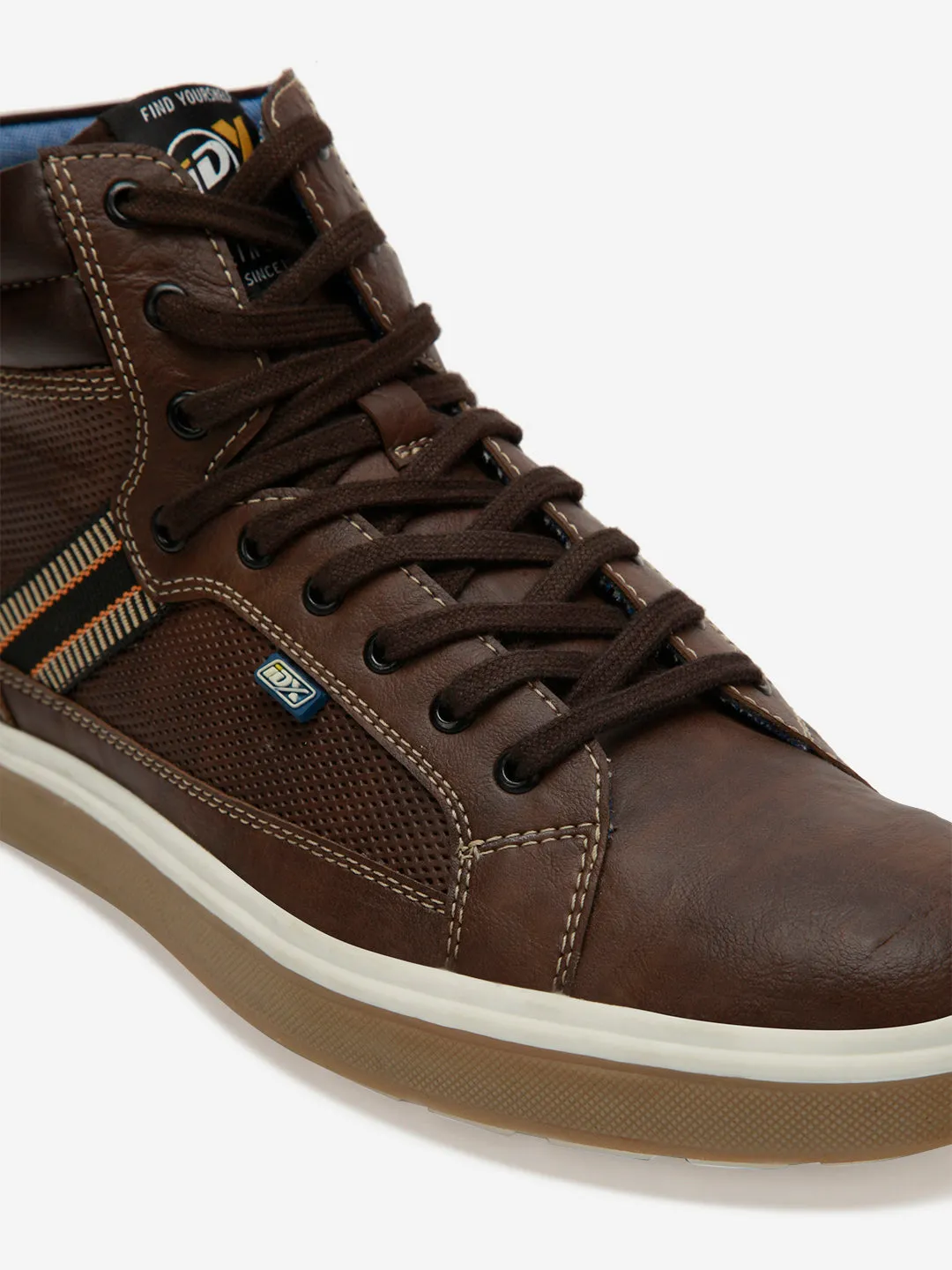 Men's Brown Low Top Lace Up Casual (IX1019)