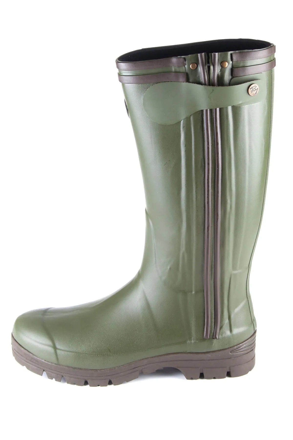 Men's Full Zip Up Wellington Boots - Gransmoor