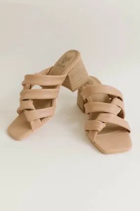 Nude Block Heel Sandals