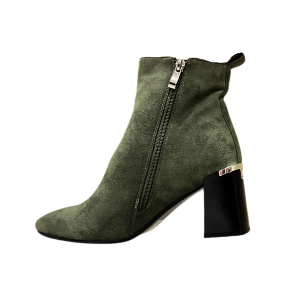 Redz Womens Boot 85746 Green Suede