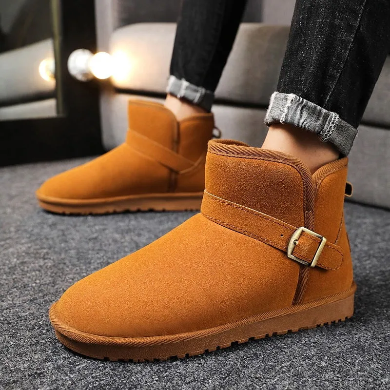 Short Tube Cotton boots Thickened Warm Shoes Plus Velvet