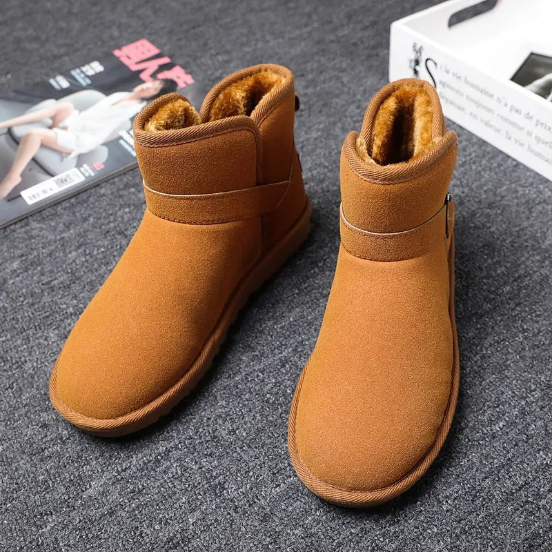 Short Tube Cotton boots Thickened Warm Shoes Plus Velvet