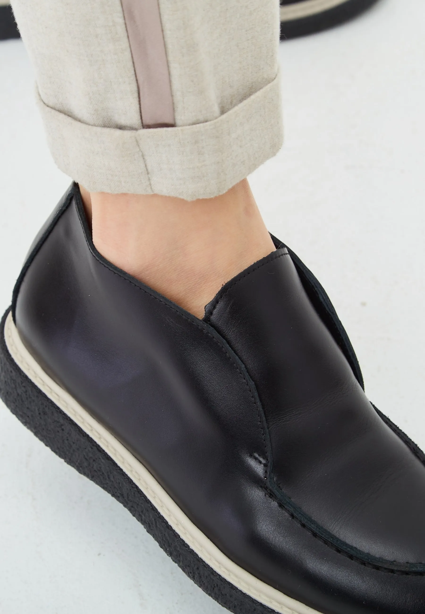 Slip-On Loafers - Black