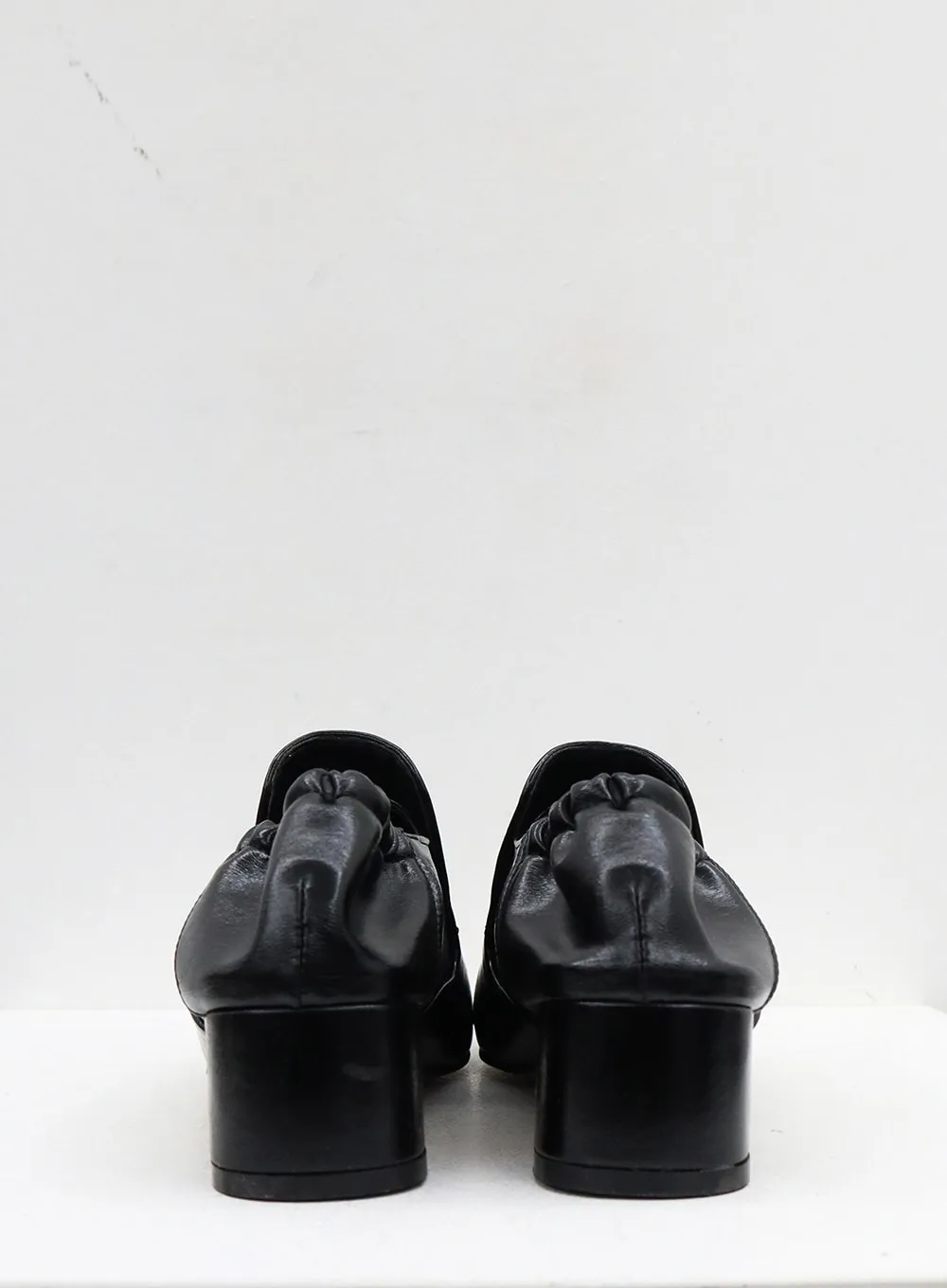 Square Toe Heel Loafers OJ311