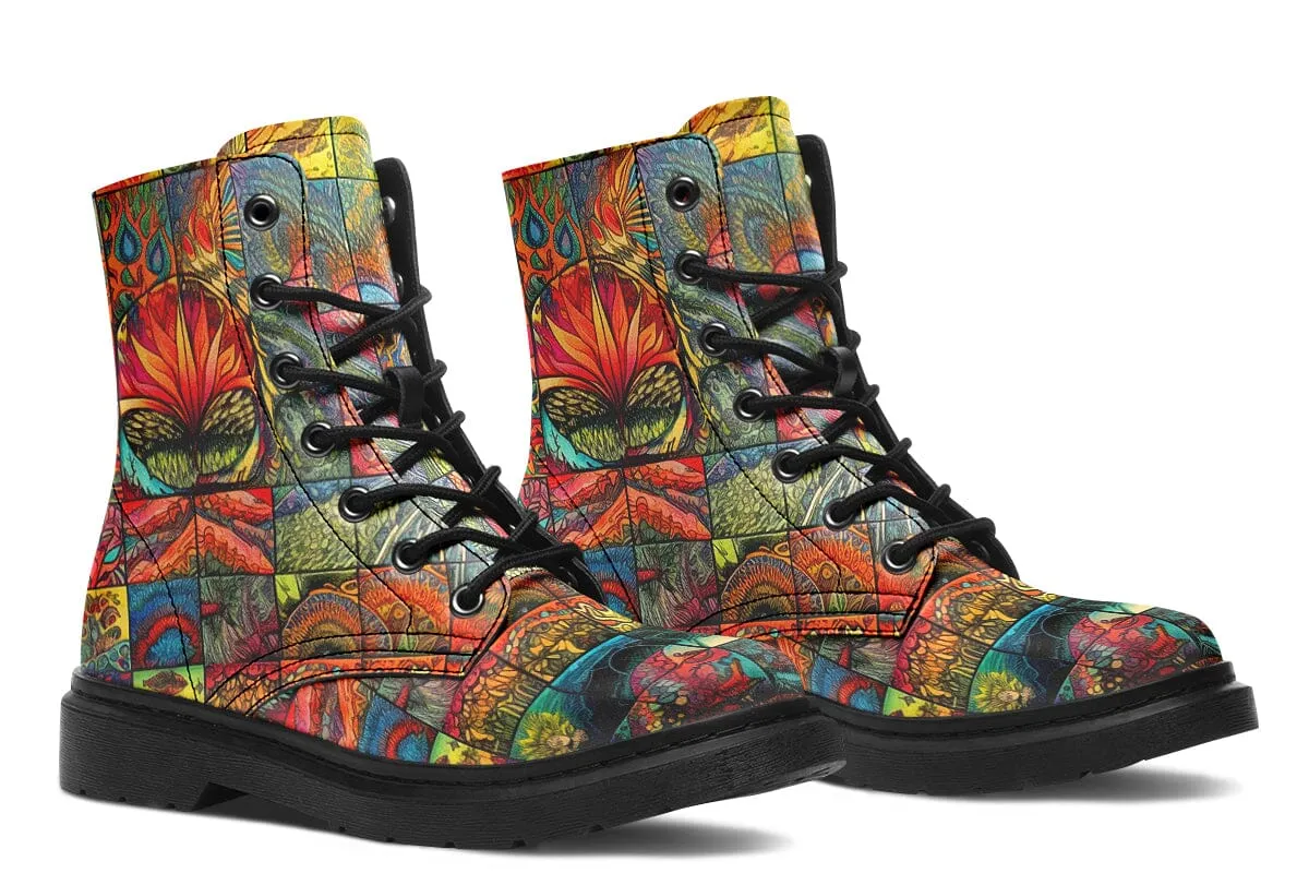 Sunny Blotter Combat Boots