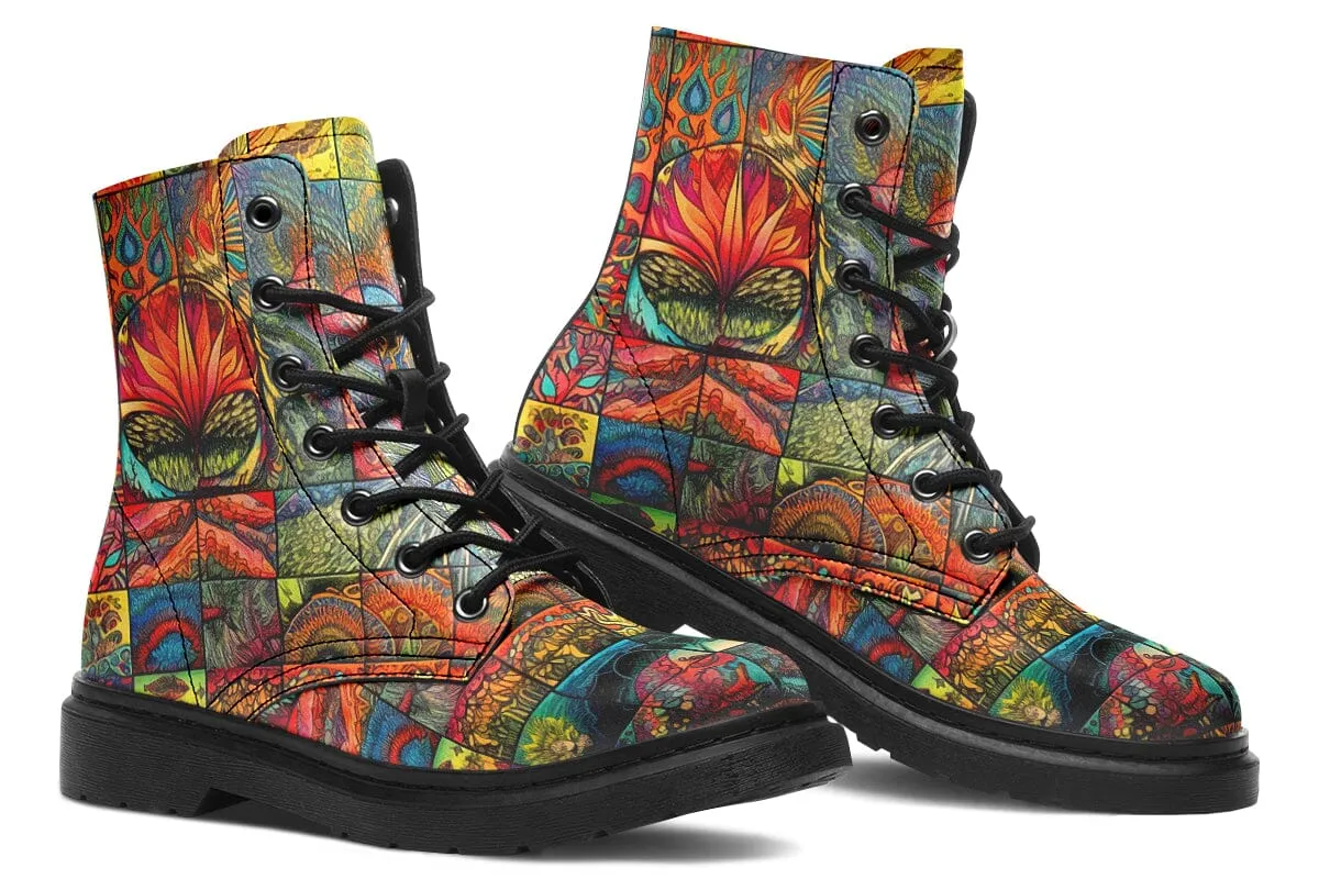 Sunny Blotter Combat Boots