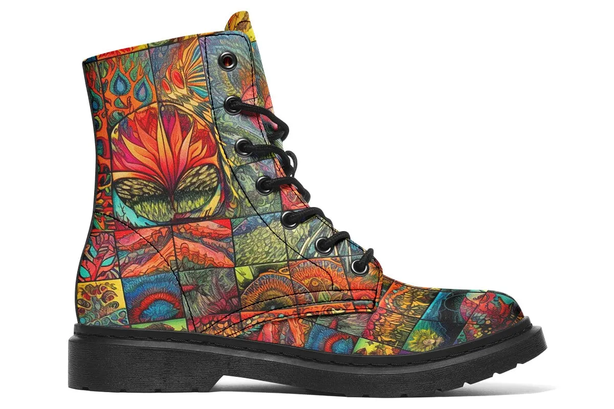 Sunny Blotter Combat Boots