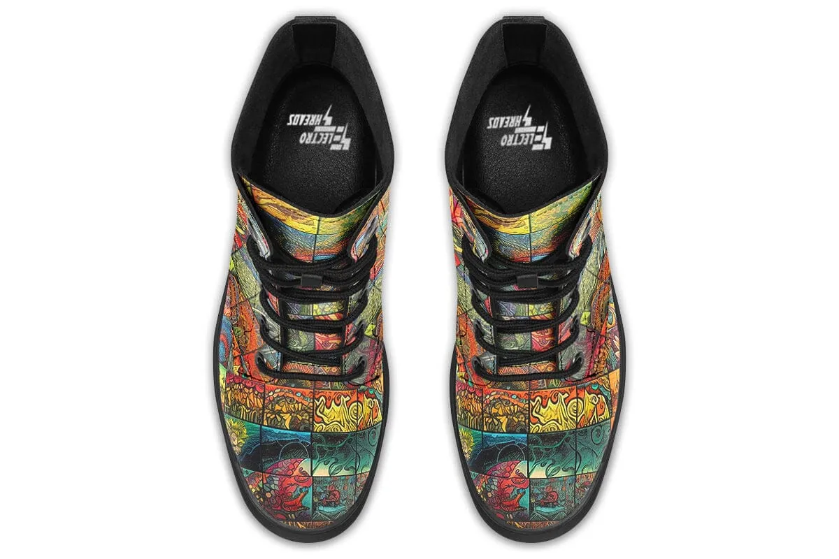 Sunny Blotter Combat Boots