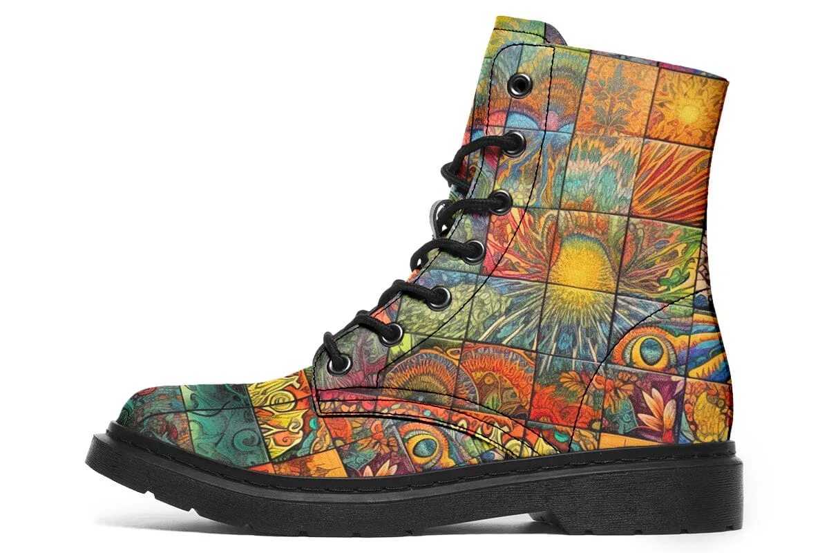 Sunny Blotter Combat Boots