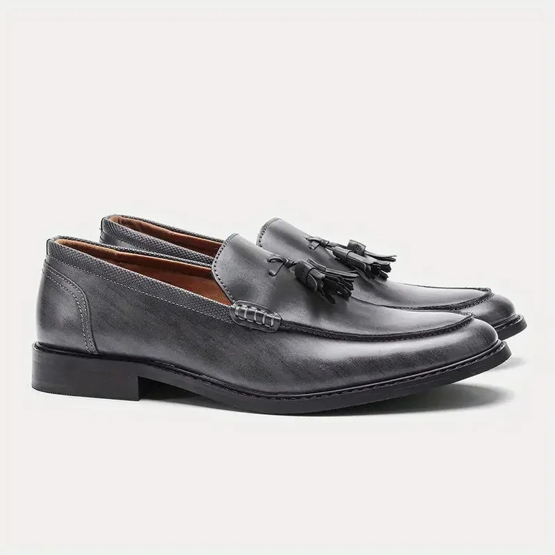 Valentino Genuine Leather Tassel Loafers