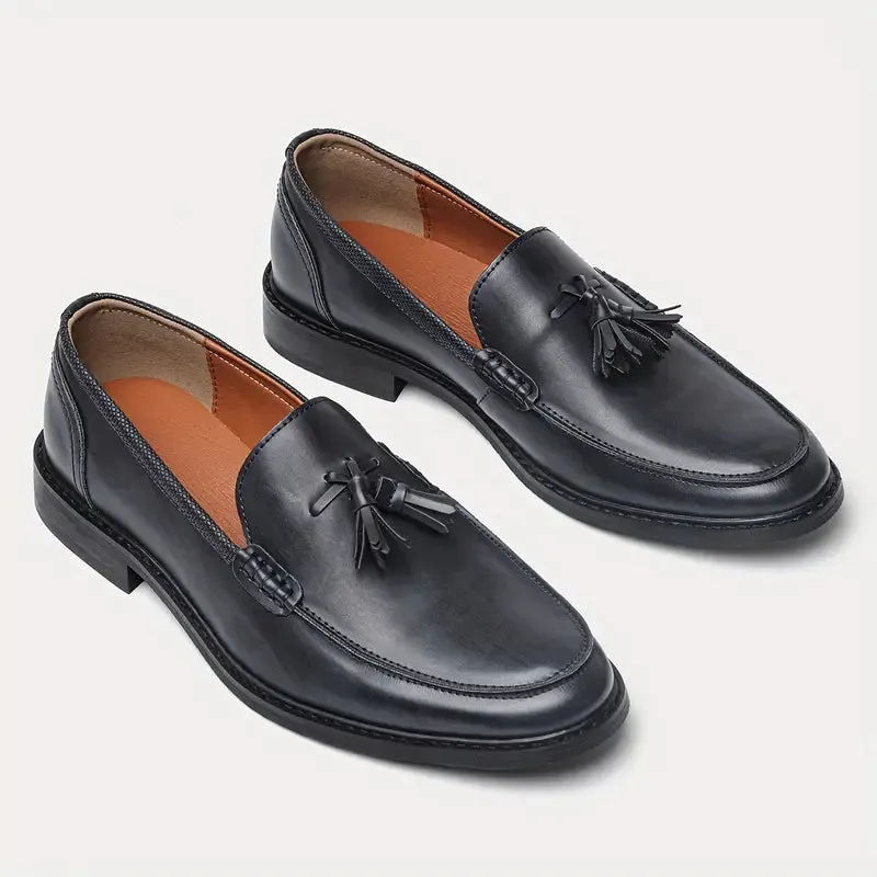 Valentino Genuine Leather Tassel Loafers